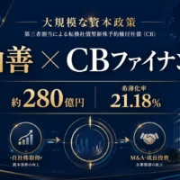 山善がAP系ファンドへ第三者割当CBを発行した資本政策