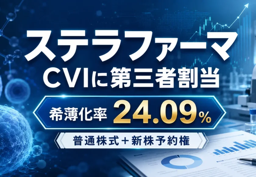 ステラファーマがCVIに第三者割当
